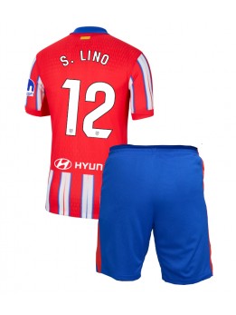 Atletico Madrid Samuel Lino #12 Replika Hemmakläder Barn 2024-25 Kortärmad (+ byxor)